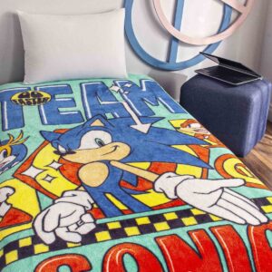 Taç Lisanslı Sonic Team Tek Kişilik Battaniye