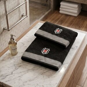 Taç YENİ SEZON LİSANSLI BEŞİKTAŞ BUKLE 2'Lİ BANYO-YÜZ HAVLU SET