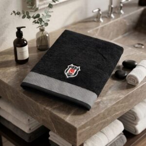 Taç YENİ SEZON LİSANSLI BEŞİKTAŞ BUKLE BANYO HAVLUSU 70 X 140 CM