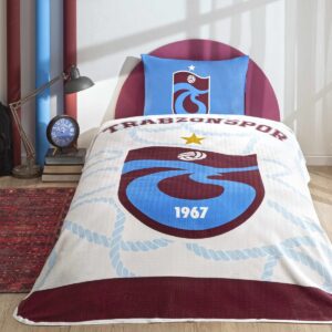 Taç Lisanslı Trabzonspor Tek Kişilik Pamuk Pike Takımı